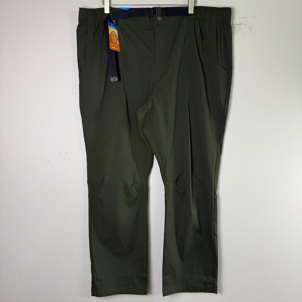 Columbia NWT Landroamer Ripstop Pant II Mens XXL 30L Green Omni-Shade UPF Hiking